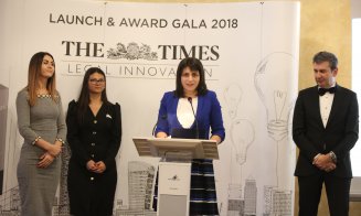 Premiul pentru proprietate intelectuală în cadrul Galei Premiilor The Times/Legal Innovation  câştigat de firma "Grecu și Asociații "