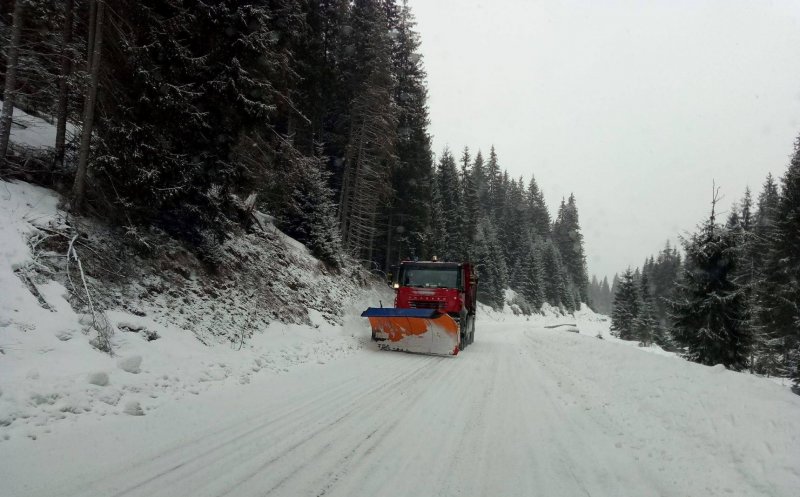 Ai drum în zona de munte din Cluj? Unde sunt probleme din cauza zăpezii