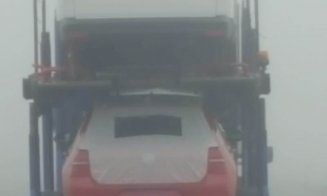 Şofer "kamikaze" pe un drum din Cluj, pe cod galben de ceaţă