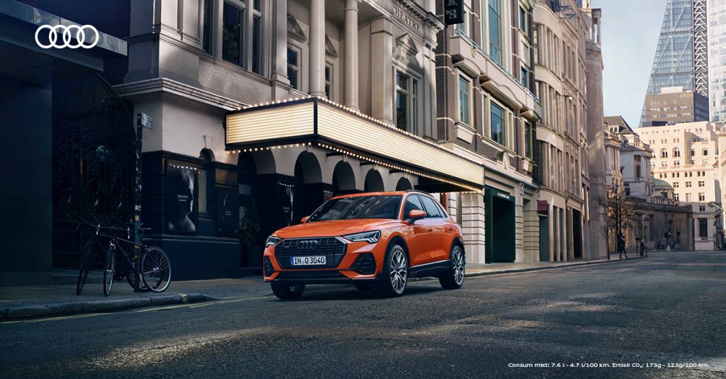 Noul SUV Audi Q3 – mai confortabil, mai îndrăzneț și echipat cu noi tehnologii inteligente