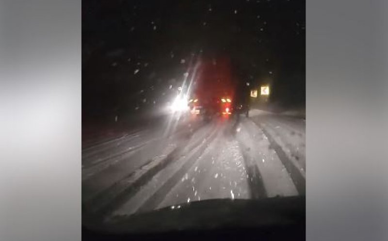 VIDEO. La săniuş cu... camionul. Pe Dealul Feleacului