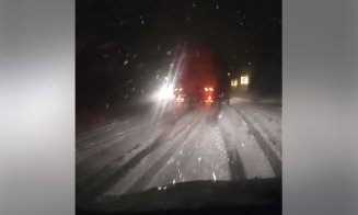 VIDEO. La săniuş cu... camionul. Pe Dealul Feleacului