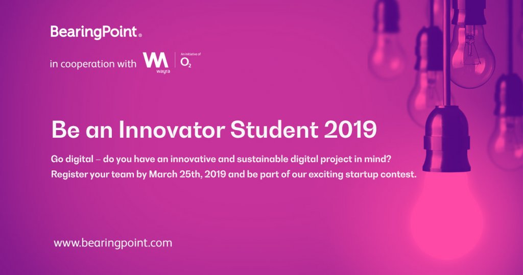 Start pentru "Be an Innovator Student 2019" – concurs de idei pentru studenți