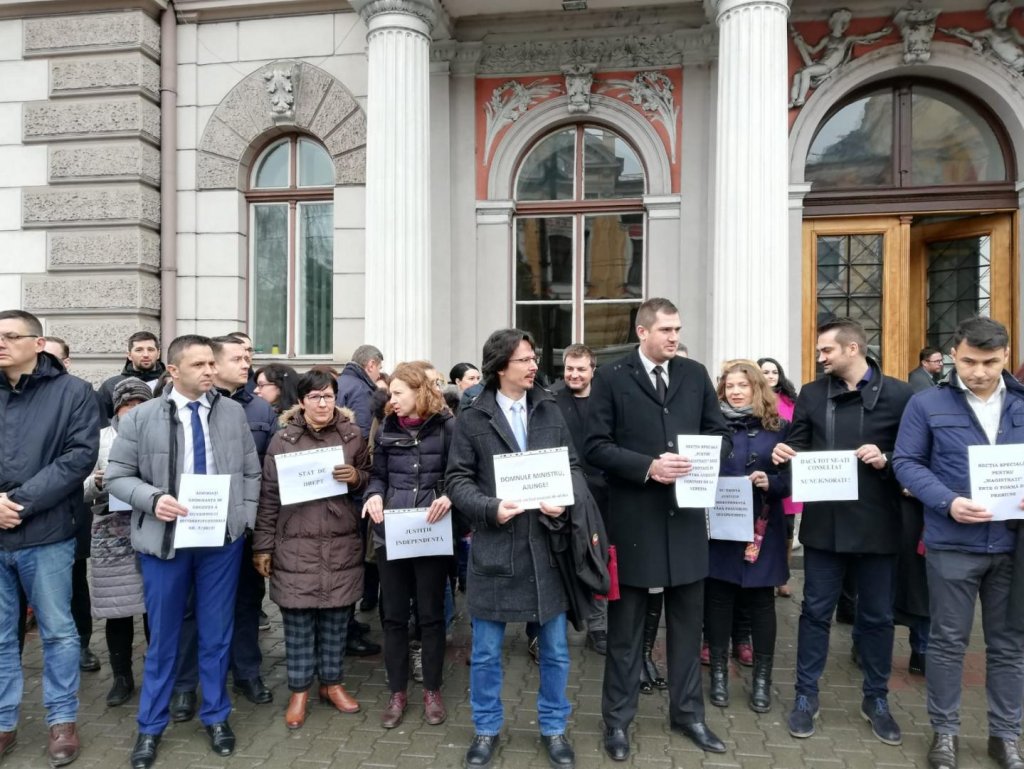 Magistrații protestează din nou luni, la Cluj