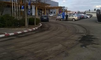 Reparaţii la parcarea aeroportului din Cluj