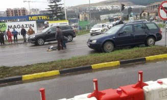 Pieton spulberat pe trecere, la Metro. Trafic îngreunat