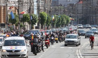 Sute de motociclişti pe străzile Clujului: "Și noi existăm în trafic!”