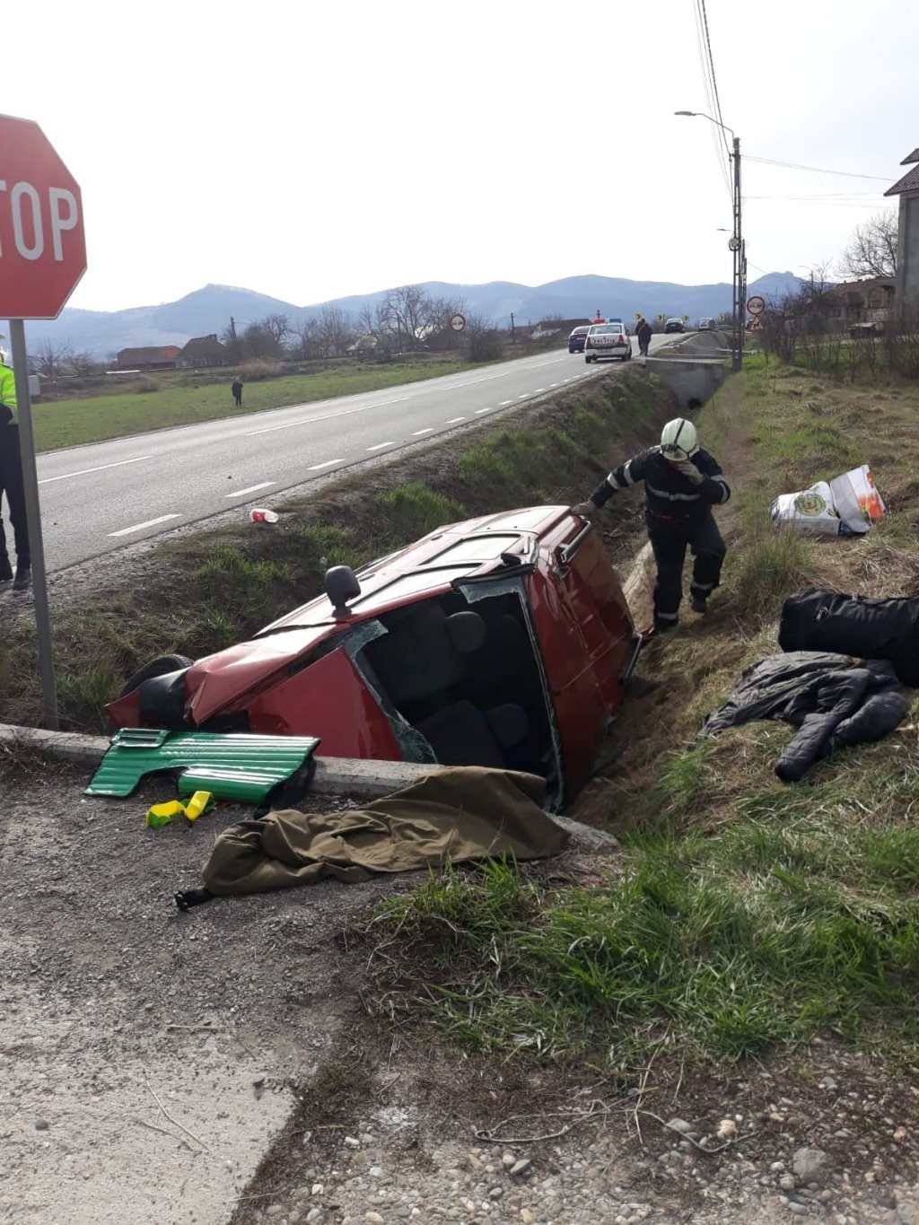 Accident grav în Cluj. Ar fi adormit la volan
