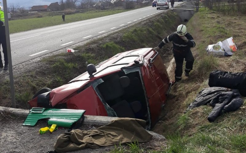 Accident grav în Cluj. Ar fi adormit la volan