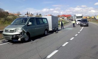 Accident cu trei maşini în Şaula. Trafic blocat