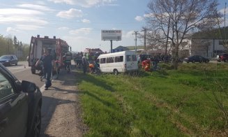 11 răniți într-un grav accident de microbuz la Căpușu. A fost activat planul roșu