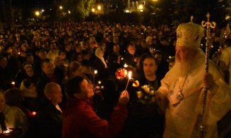 Mii de clujeni, la Slujba de Înviere de la Catedrala Mitropolitană