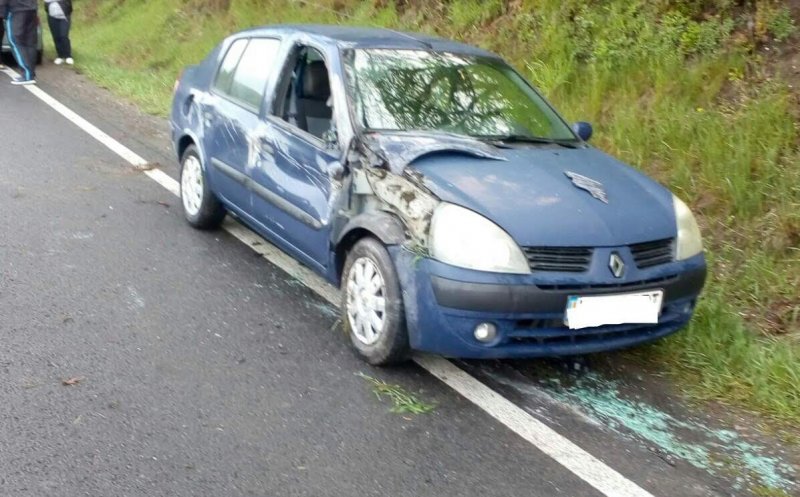 Accident fără victime lângă Cluj. O mașină s-a răsturnat în această dimineață