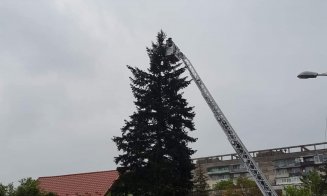 Intervenţie a salvatorilor de la ISU în cartierul Gheorgheni