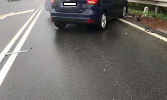 Accident pe Feleac. Trafic îngreunat