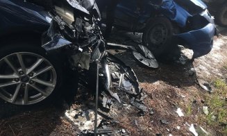Accident pe Feleac. Trafic îngreunat