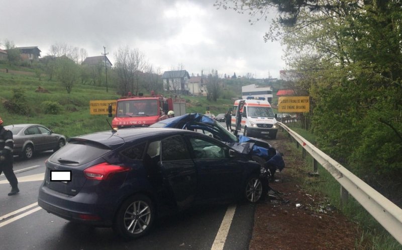 Accident pe Feleac.  Șoferul care a intrat pe contrasens a murit
