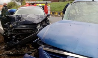Accident pe Feleac. O persoană resuscitată, trafic oprit