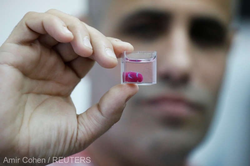 Cercetătorii israelieni au printat în 3D o inimă miniaturală folosind ţesut uman