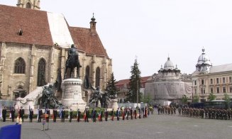 A început ceremonia  din centrul Clujului, de Ziua Europei
