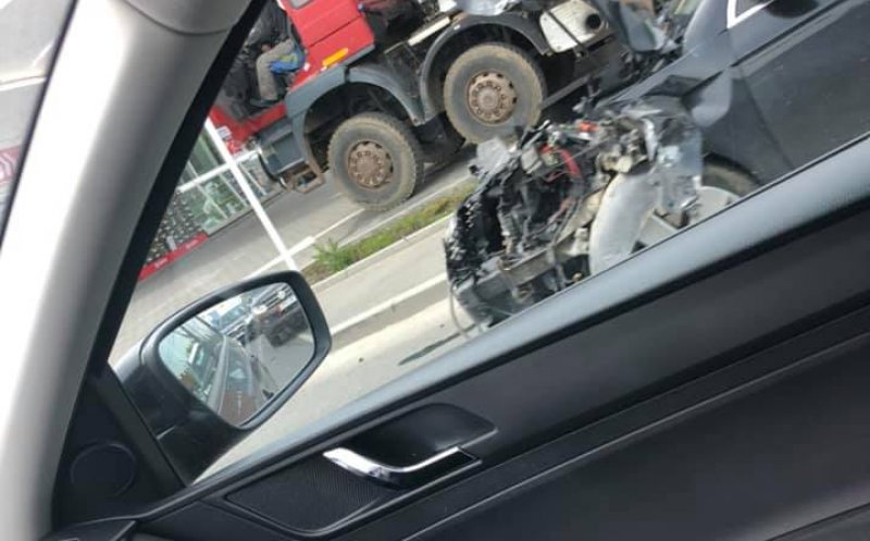 Încă un accident în zona industrială a Clujului. Trei mașini implicate