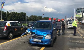 Accident pe drumul spre Florești. Se circulă dificultate