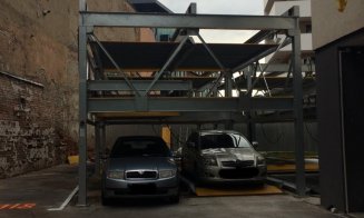 Clujul are deja un parking modular. Premiera Primăriei, "suflată" de un privat