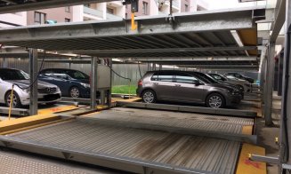 Clujul are deja un parking modular. Premiera Primăriei, "suflată" de un privat