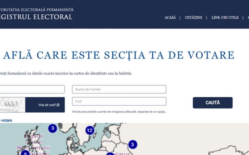 Alegeri europarlamentare: Românii pot afla cu ajutorul CNP-ului care este secţia lor de vot