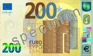 Cum arată noile bancnote de 100 și 200 de euro care au intrat în circulaţie