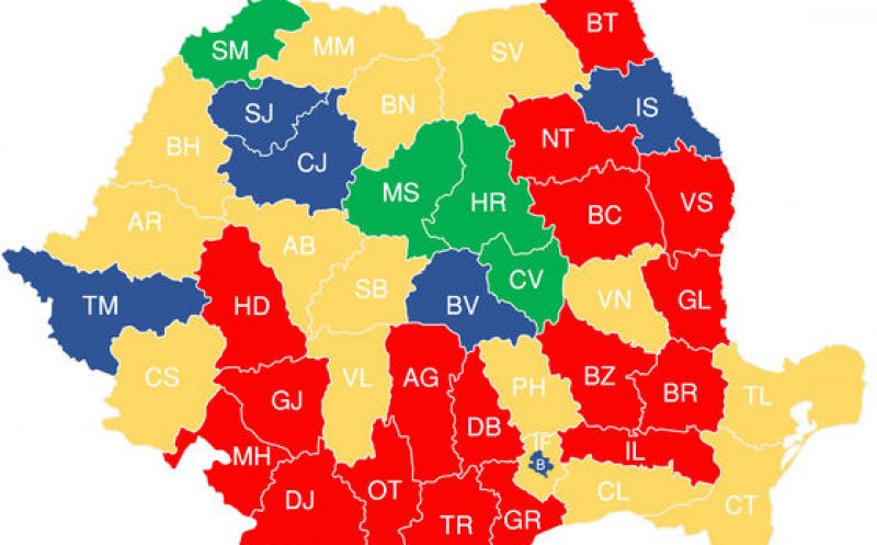 HARTA voturilor pe județe! Unde a câştigat USR şi care sunt fiefurile PSD