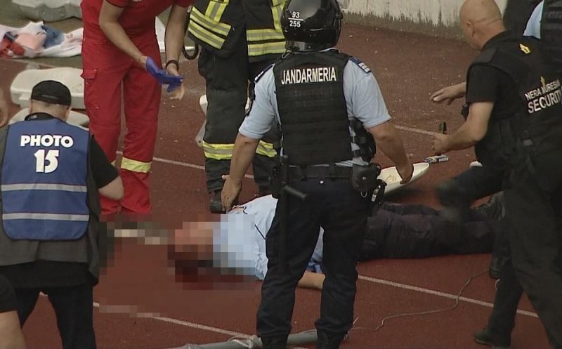 Suporterul care a lovit un jandarm cu scaunul în cap a fost prins. În Florești
