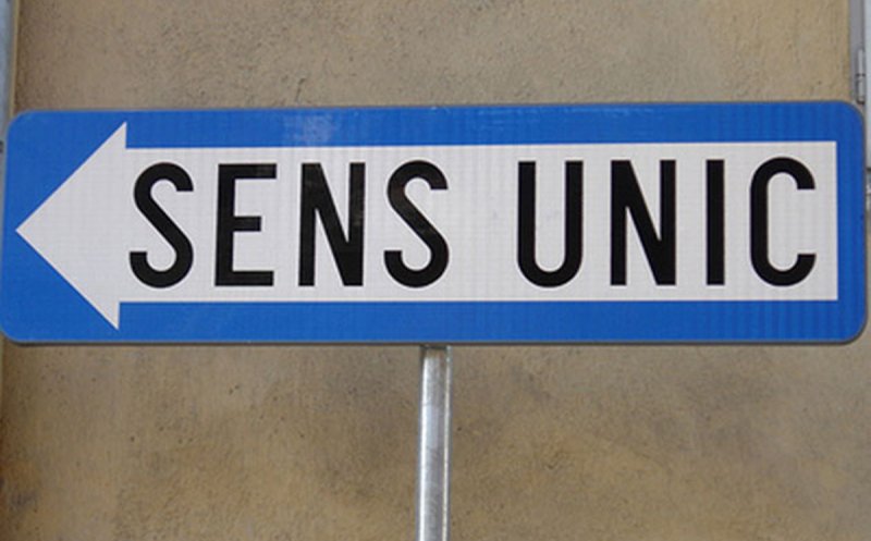 Sens unic pe o stradă din Gheorgheni