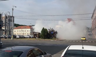 Incendiu în parcarea din Cipariu