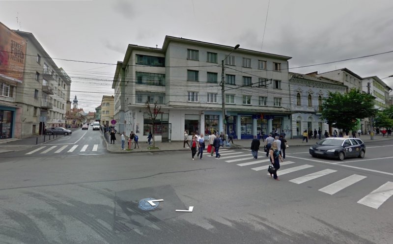 Cum arăta intersecția P-ța Mihai Viteazul - Dávid Ferenc, la mijlocul sec. XX