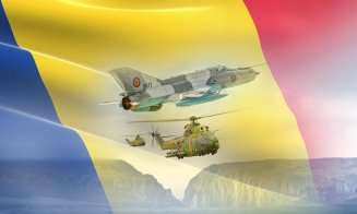 Ziua Drapelului  / Elicoptere Puma Socat și MIG-uri, pe cerul Clujului