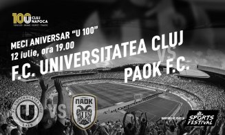 SPORTS FESTIVAL. Meci de gală pentru Universitatea Cluj în anul centenarului.  U 100