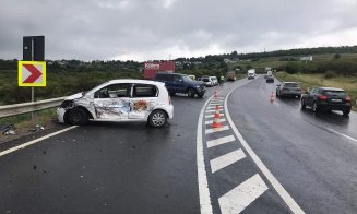 Accident cu victimă pe Feleac. Unul dintre șoferi a pierdut controlul volanului