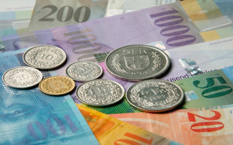 Curs valutar. Nivel record pentru francul elvețian