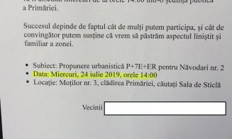 9 etaje în centrul Clujului, lângă un proiect la Primăriei. Vecinii sunt nemulțumiți