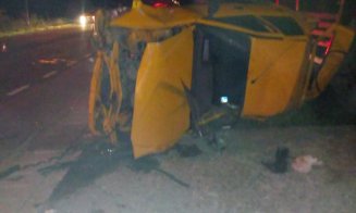 Accident lângă Dej, provocat de un tânăr băut care a intrat în depăşire. Patru persoane au ajuns la spital