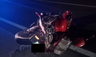 Accident mortal în Gilău. Motociclist beat, pasagerul a decedat