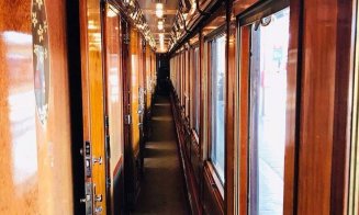 Luxosul Orient Expres a oprit la Cluj. Cum arată trenul