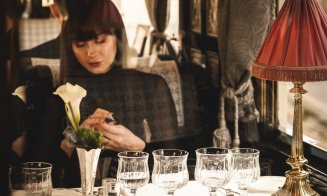 Luxosul Orient Expres a oprit la Cluj. Cum arată trenul