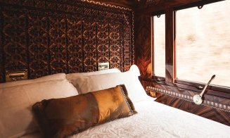 Luxosul Orient Expres a oprit la Cluj. Cum arată trenul