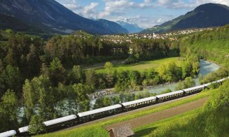 Luxosul Orient Expres a oprit la Cluj. Cum arată trenul