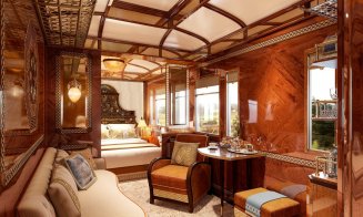 Luxosul Orient Expres a oprit la Cluj. Cum arată trenul