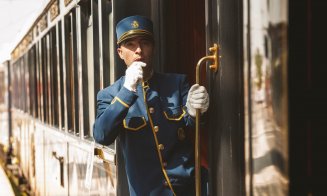 Luxosul Orient Expres a oprit la Cluj. Cum arată trenul