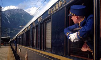 Luxosul Orient Expres a oprit la Cluj. Cum arată trenul