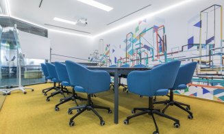 Angajații de la NTT DATA intră în bucătărie de pe tobogan. Cum arată noul sediu